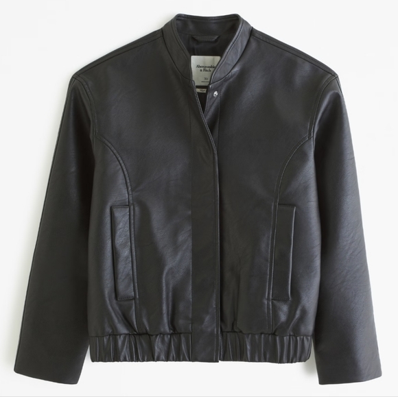 Abercrombie & Fitch Jackets & Coats Abercrombie Fitch Vegan Leather